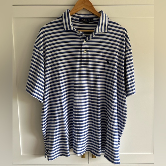 Polo Ralph Lauren Polo Golf Shirt Striped 100% Cotton 3XB - Picture 1 of 9
